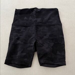 Lululemon Athletica Black Camouflage Shorts